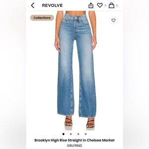 GRLFRND Brooklyn High Rise Straight Jeans